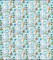 Fabric Traditions Easter Bunnies on Light Blue Plaid 100% Cotton Price per Yard